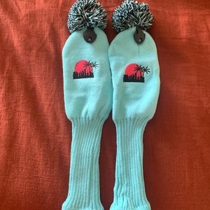 2 “Miami Vice” style Golf Club Head Covers